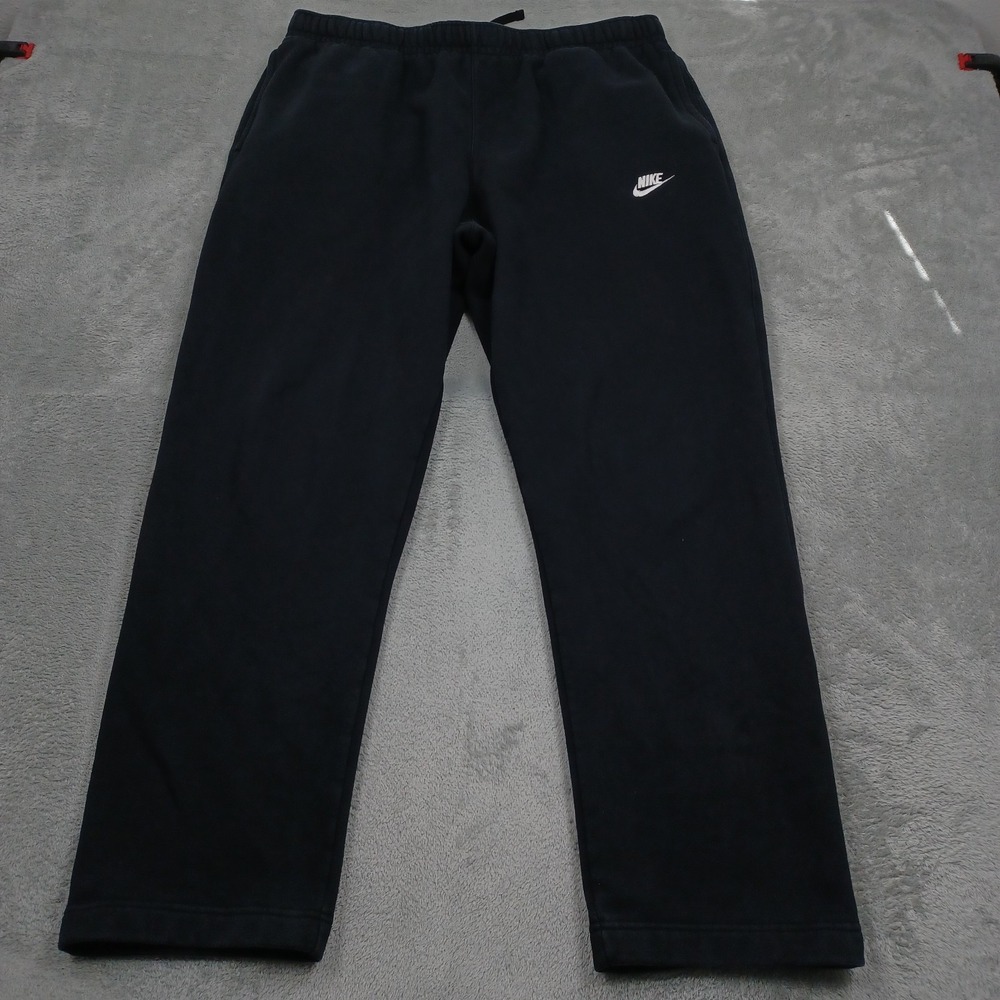 Nike Joggers Mens 2XLT Black Dri Fit Drawstring Fleece Casual Pockets Modern